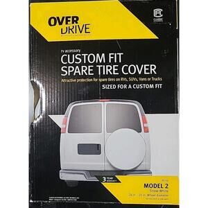 Classic  Accessories #75110 Model 2 - White Custom Fit Spare Tire Cover 24”-25”